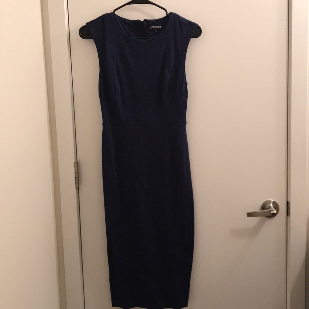 Express navy dress